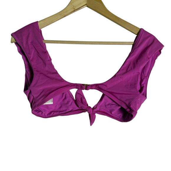 Trina Turk Getaway Pink Two Piece Bikini Set Cap Sleeve Tie Front Size 6 - Picture 7 of 11